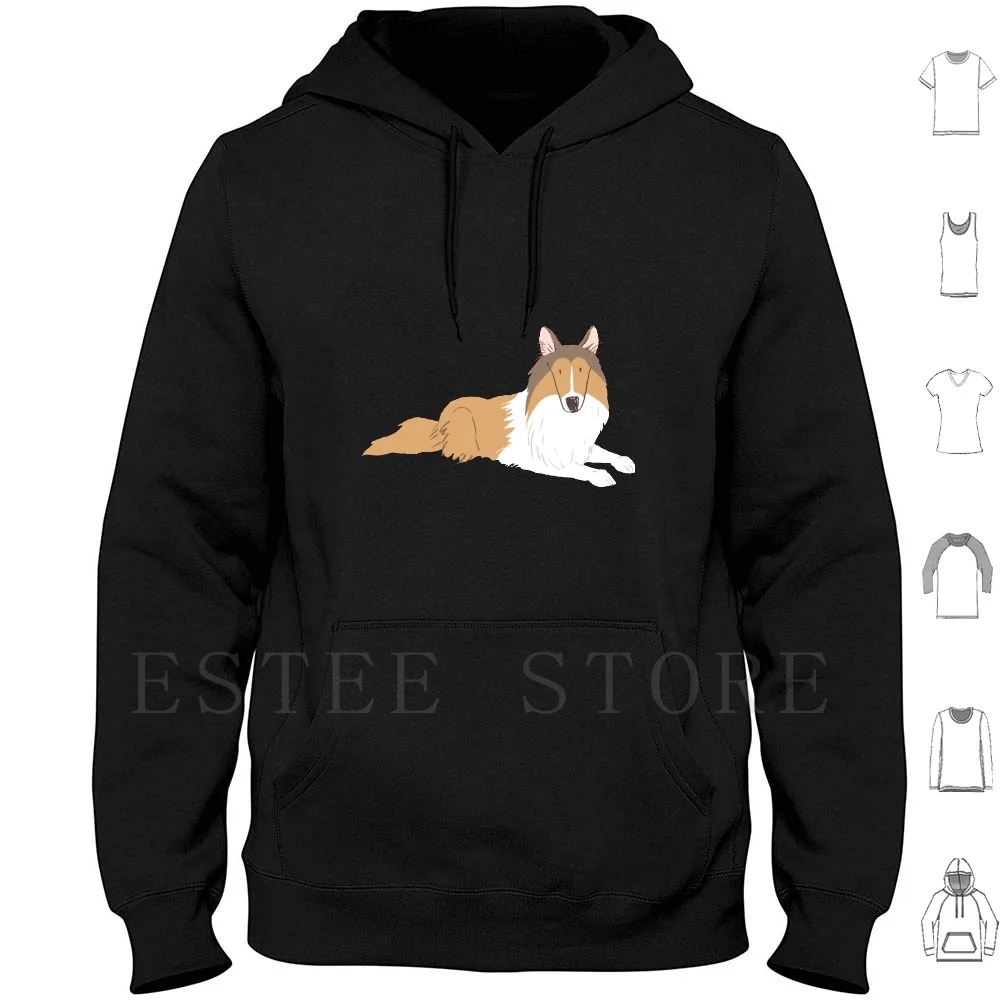 

Rough Collie-Watercolor Style Rough Collie Hoodies Long Sleeve Rough Collie Mom Sheltie Collie Dog Breed Rough