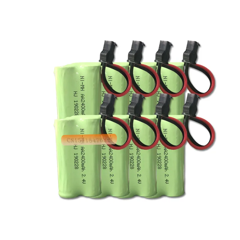 1 шт. батарея aa Ni-MH 2 4 V 2400 mAh/aa Аккумуляторная для RC электрический игрушечный