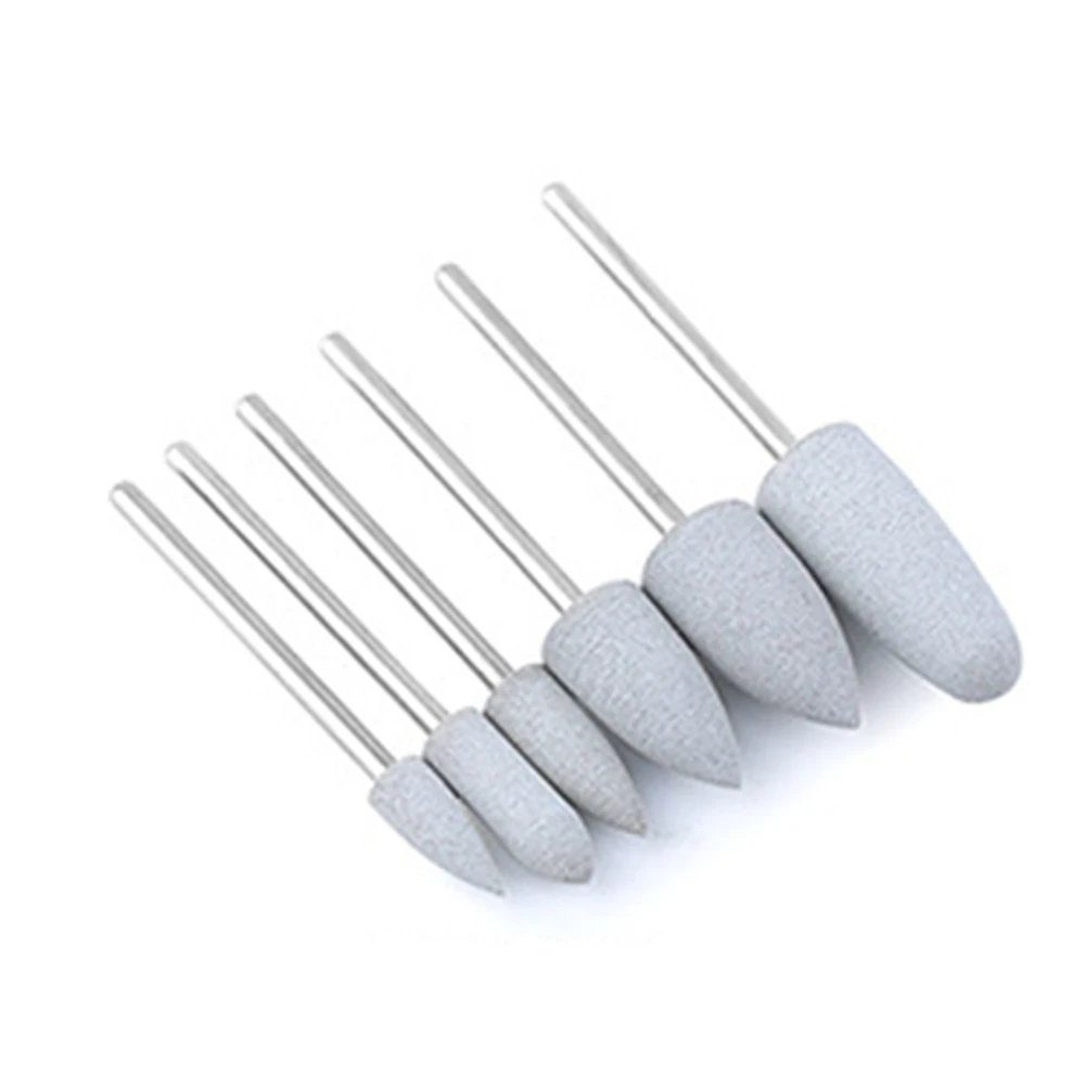 06 Силикагель 6 шт. набор сверл для ногтей маникюрная мельница резак для кутикулы Гель-лак для удаления педикюра фреза Инструменты для дизайна ногтей - Цвет: 06