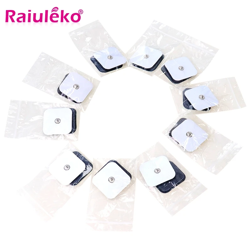 

Slimming Massager Patch Self Adhesive Replacement Electrode Pad Square 4*4cm TENS Non-Woven For Muscle Stimulator Machine Pads