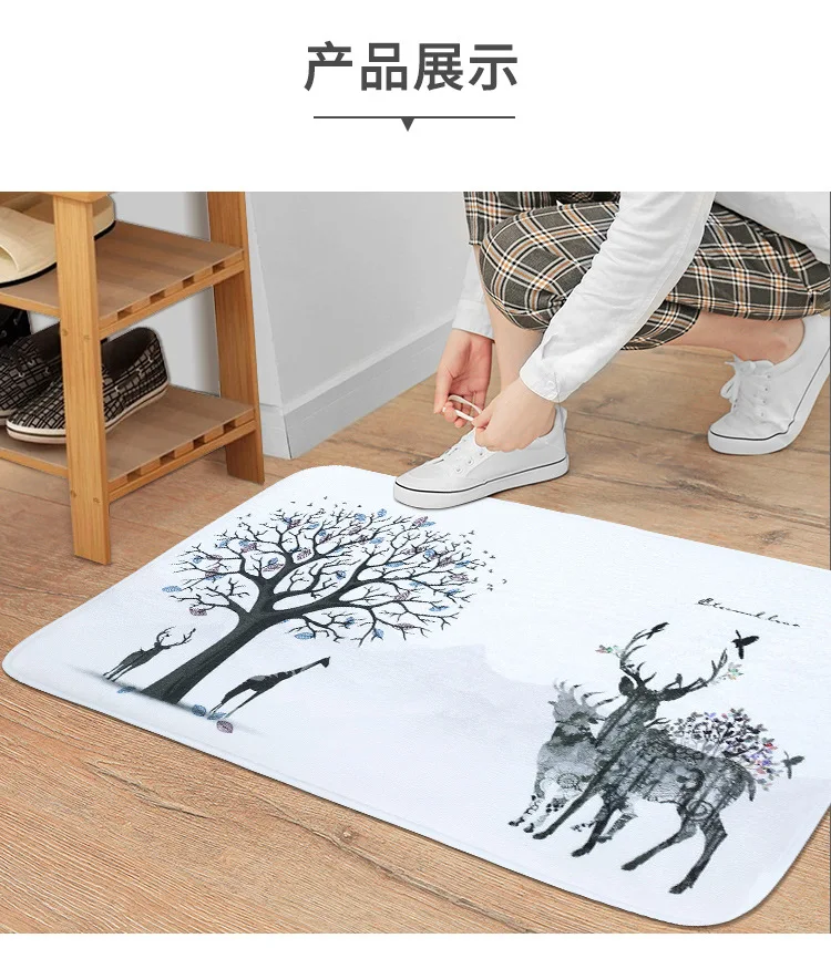 Противоскользящий коврик для ванной OIMG силиконовый двери ПВХ свернутый на