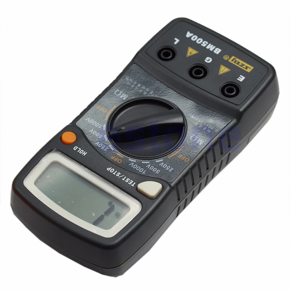 

HOT Discount 1000V BM500A 1999M Digital Insulation Resistance Tester Meter Megohmmeter Megger
