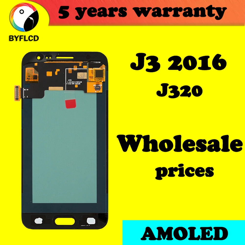 ЖК-дисплей оптом для samsung Galaxy J3 J320 J320F J320H ЖК-дисплей для samsung J3 J320 сенсорный экран дигитайзер сборка