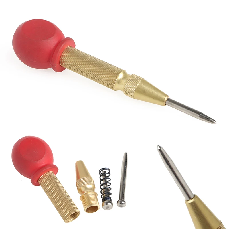 

5\" Spring Loaded Automatic Center Pin Punch Hole Impact with Protective Sleeve 62KC