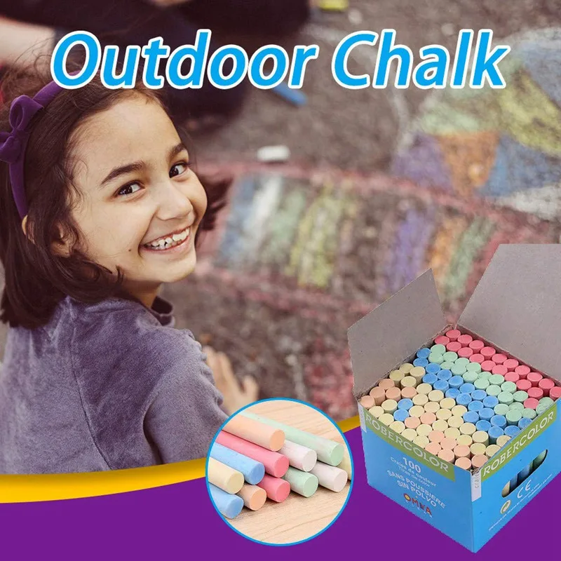 

12pcs/box Dustless Chalk Pen Drawing Chalks 6 Color For Teacher School Stationery Blackboard Acccessory Teacher Gift Child Toys*