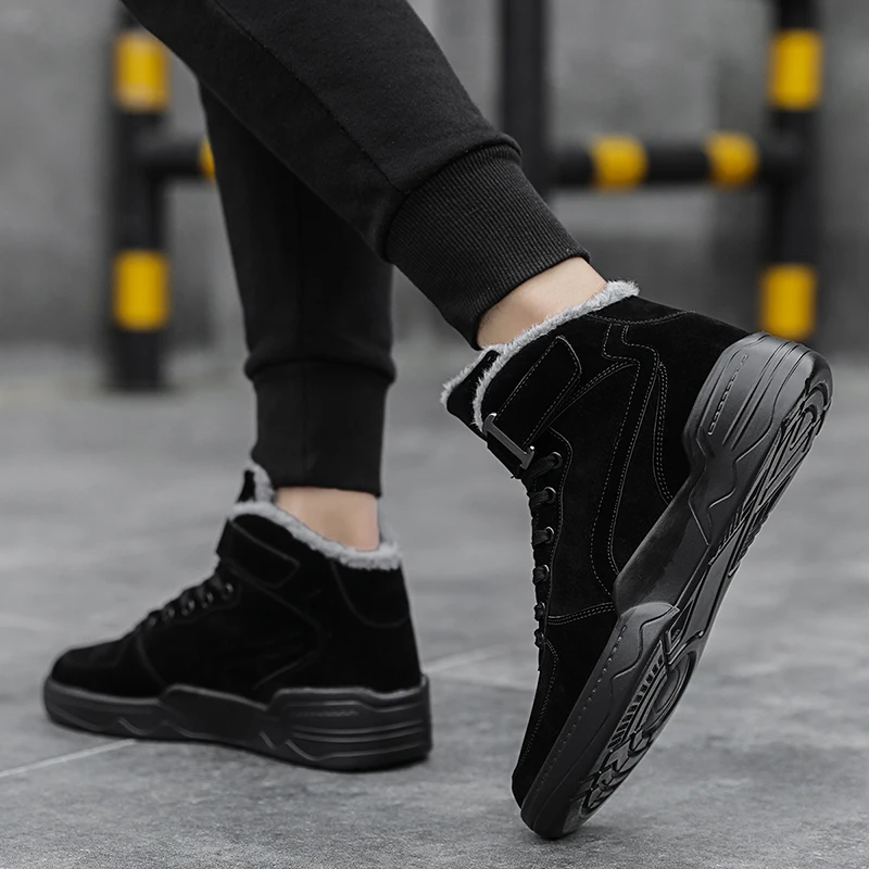 Модные мужские зимние кроссовки из хлопка; повседневная мужская обувь; Zapatos De Hombre; мужские высокие кроссовки; мужская теплая обувь; обувь для тренировок
