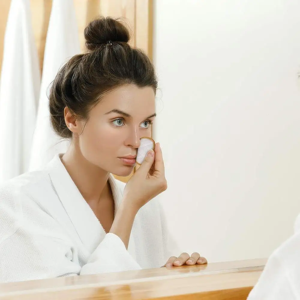 16 шт./компл. многоразовый хлопковый спонж для макияжа без химических веществ