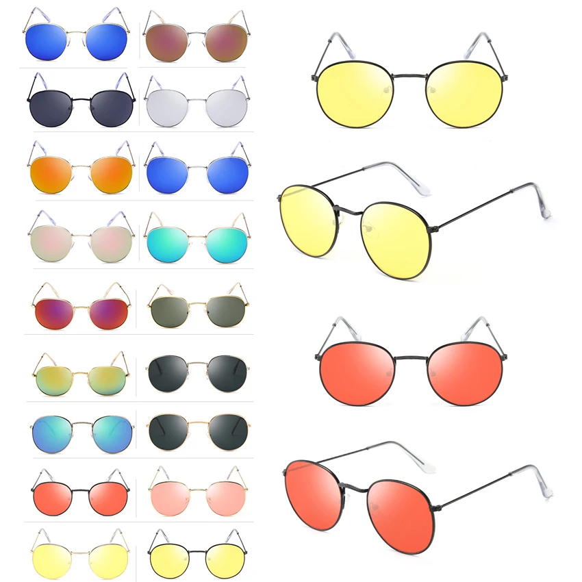 FOENIXSONG новые классические круглые солнцезащитные очки для женщин и мужчин Gafas