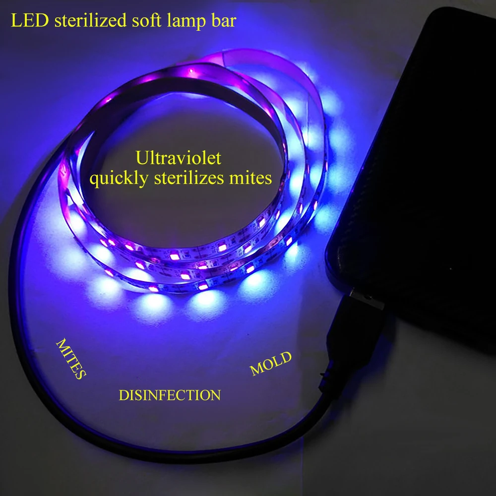 USB денег 5V Стерилизация Дезинфекция детектор Ультрафиолетовый светодиодный