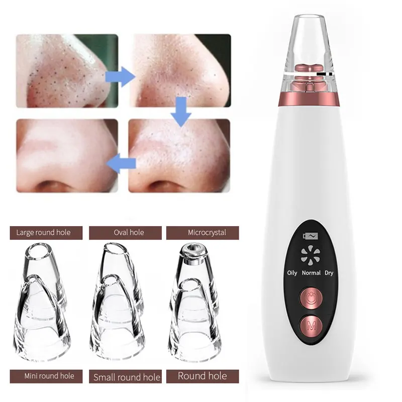 Новый USB уход за кожей лица пор вакуумный Уход Кожей акне Очиститель Удаление