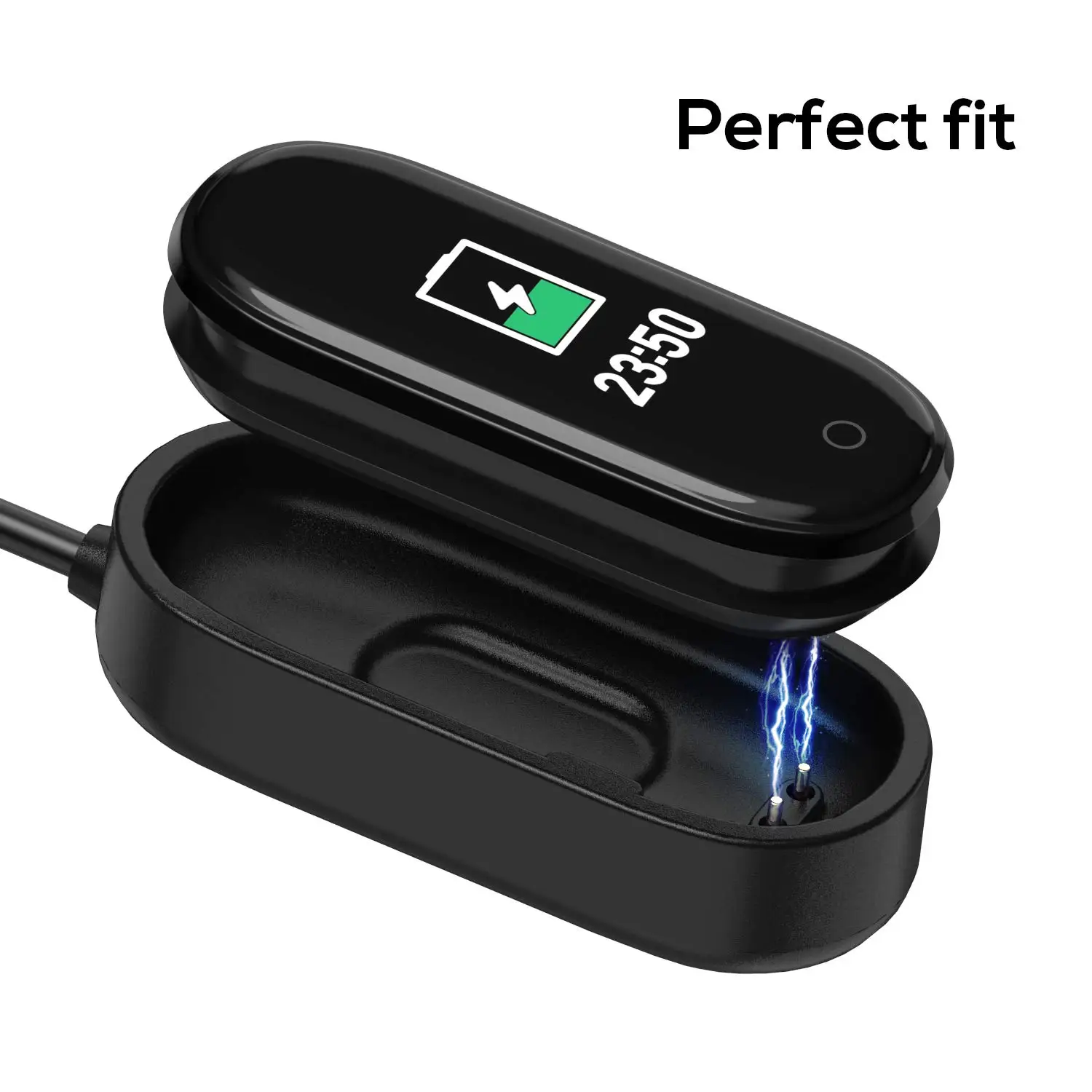 20/100 см зарядка через usb подставка с зарядным устройством для Xiaomi Mi группа 4 Замена шнур Зарядное устройство Мощность адаптер Прямая