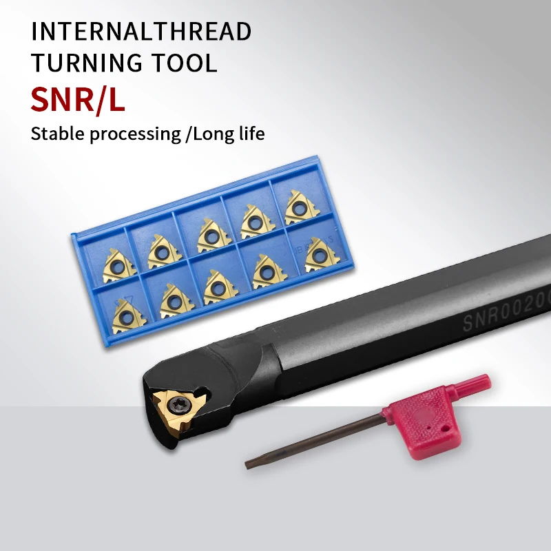 

Internal Thread Turning CNC Tool rod SNR0013M16 SNR0014M16 SNR0016Q16 SNR0020R16 SNR0025S16 SNR0032T16 + 16IR Inserts SNR Holder