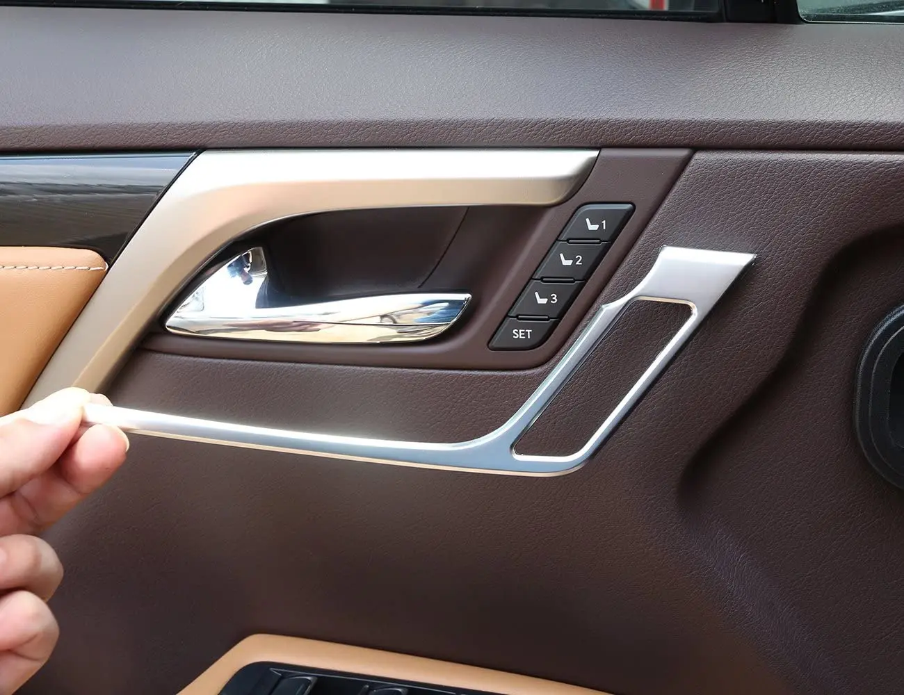 ABS Хромированная пластиковая Автомобильная внутренняя дверная ручка рамка