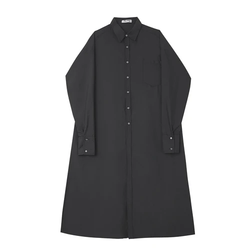 C081 black Мужской халат с длинным рукавом Свободная рубашка кардиган пальто мужской японский уличная Готический длинный стиль повседневные рубашки куртка сценическая одежда - Цвет: C081 black