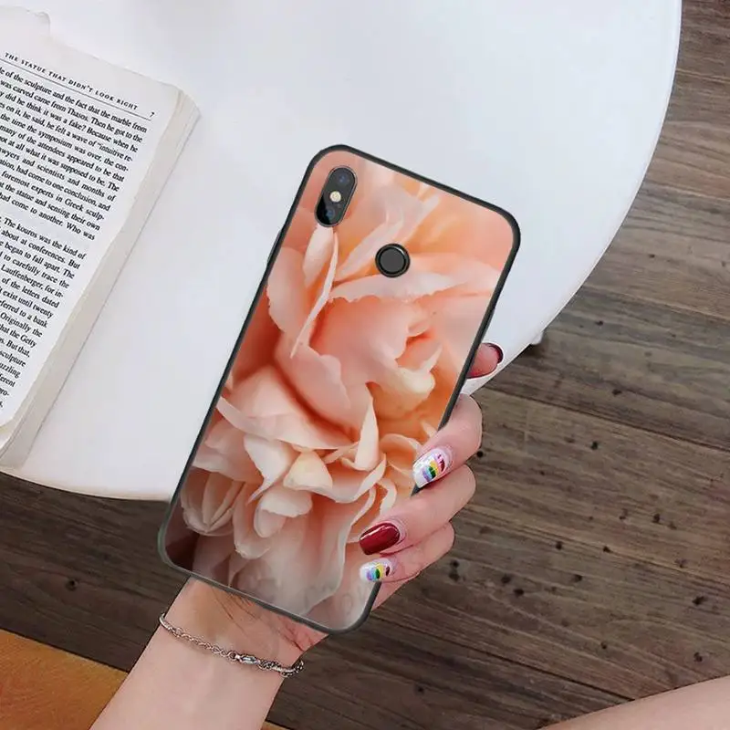 

Elegant Pink Purple Peony Flower On the Vase Phone Case For Xiaomi Redmi note 7 8 9 t k30 max3 9 s 10 pro lite