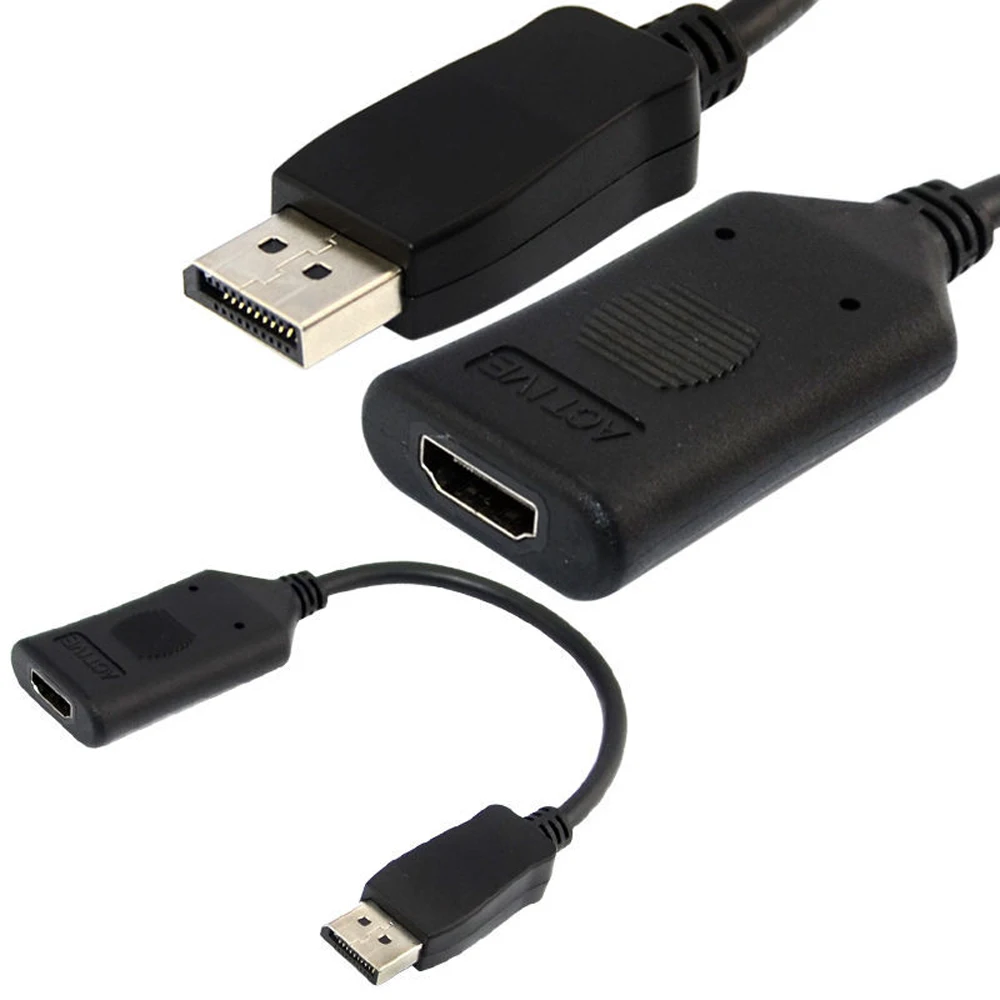 

Active DP Display Port Display Port Male to HDMI Female Adapter Convertor for PC