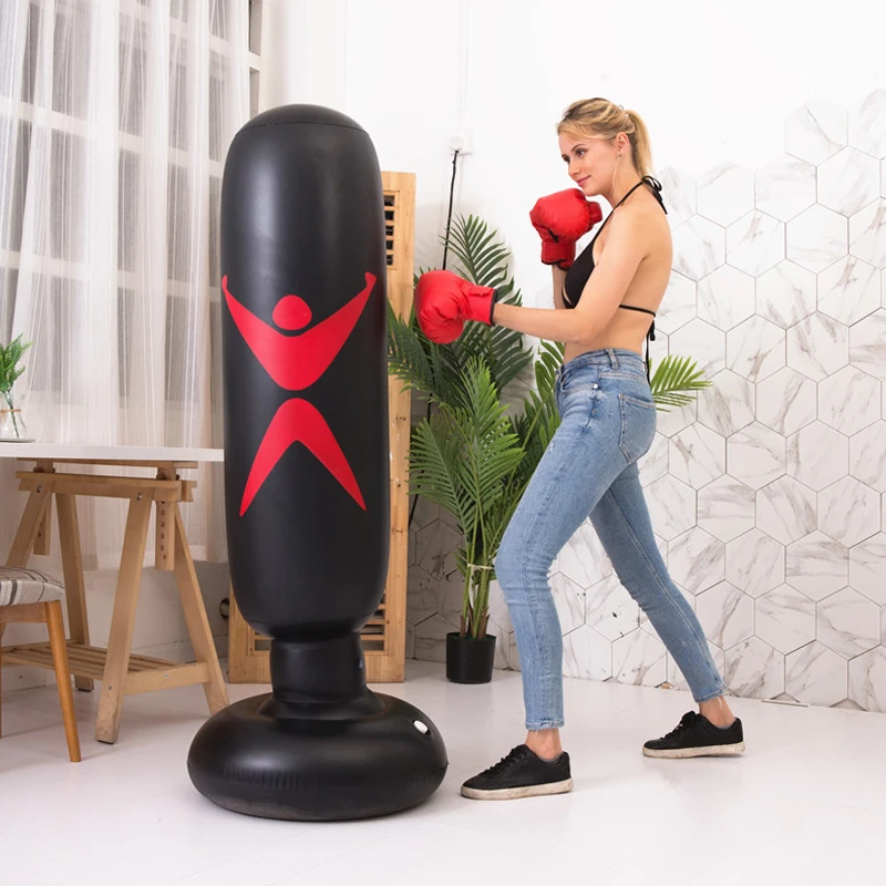 Новый ПВХ надувной бокс пост широкий шасси для женщин Детский боевой набор Муай