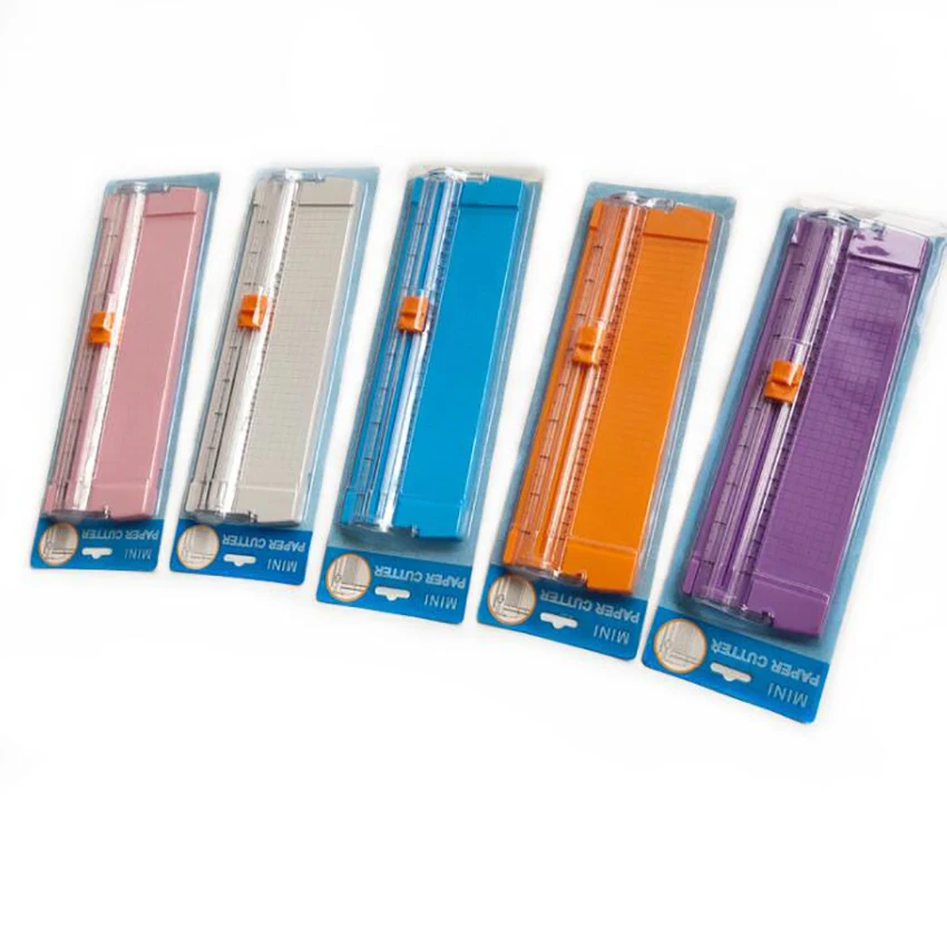 

270mm Paper Cutter, A5 Portable Scrapbooking Trimmer, Plastic Base Paper Trimmers, 5-8 Sheet Capacity Home Office Supplies