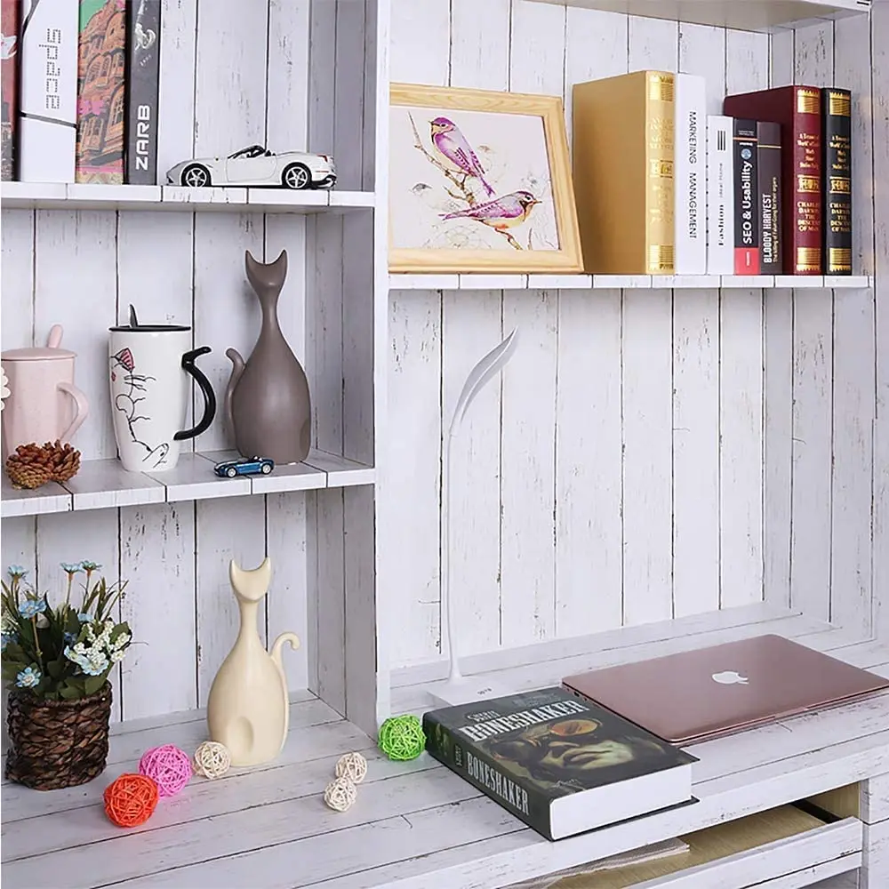 

Peel And Stick Removable white Wood Self Adhesive Wallpaper Roll For Cabinets Drawer Shelf Liner Bedroom Livingroom Wall Decor