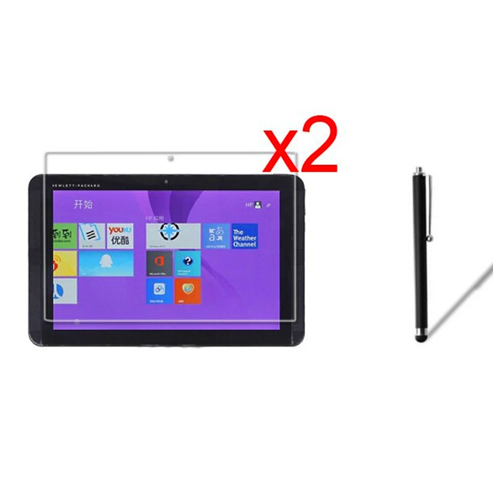 3в1 2x прозрачная защитная пленка для ЖК-экрана + 1x Стилус HP Pavilion X2 10 J014TU J025TU Tablet PC