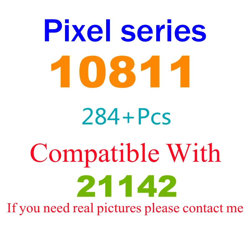 

284Pcs 10811 Building Block Toy Pixel Series 21142 Assembled Building Block Children's Toy Gifts