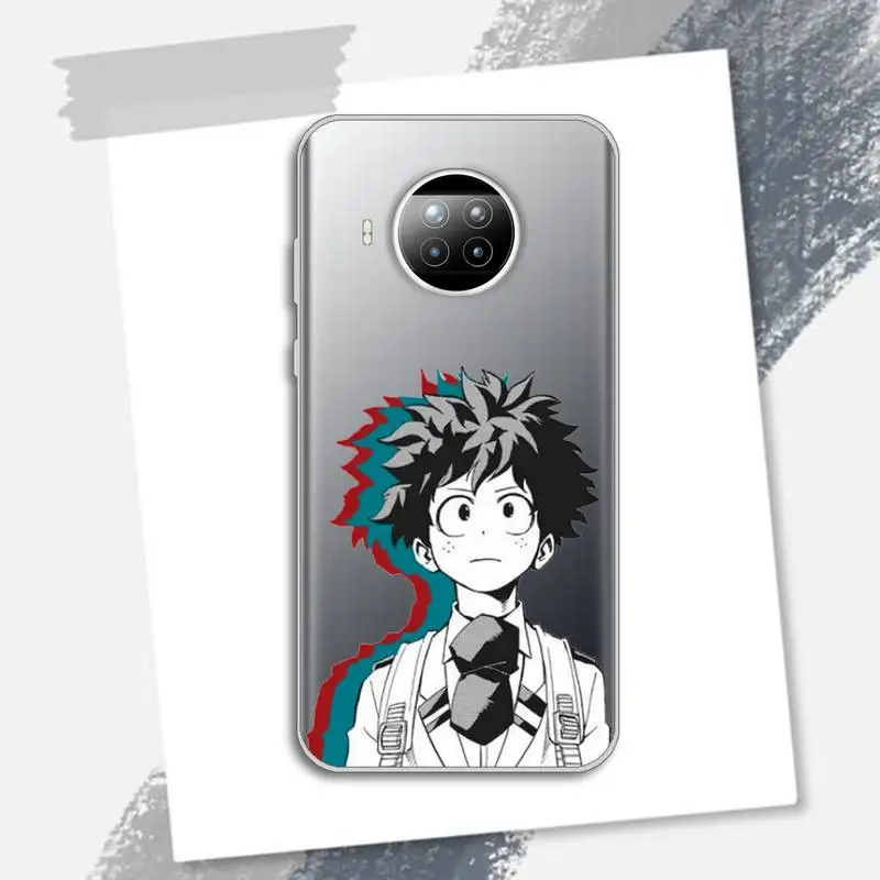 

My Hero Academia Phone Case Transparent for Xiaomi Redmi note 10 t 8 9 pro lite 11