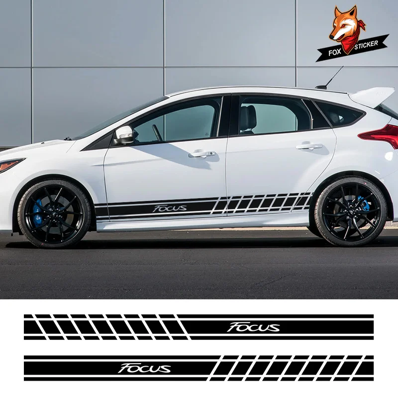 2 шт. виниловые наклейки на боковые двери автомобиля Ford Focus 3 1 MK2 MK3 MK1|Наклейки