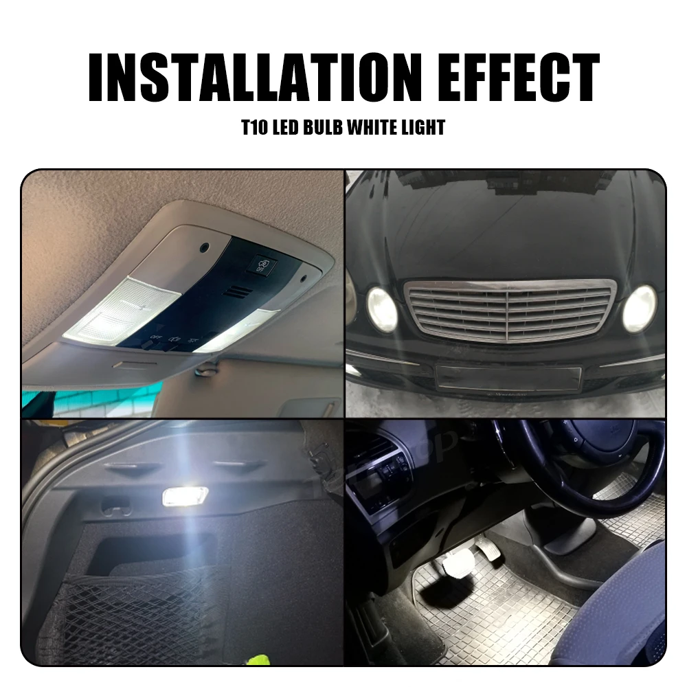 

10/20PCS T10 White 5730 8SMD LED 12V Car Side Wedge Lamp Auto Car Interior Light led Interior Bulb Canbus Error Free Car Style