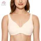 Женский Минималистичный бюстгальтер, гладкие Бюстгальтеры на косточках без вкладышей с полным покрытием