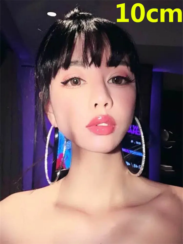 Серебряные/Золотые Большие кольца серьги баскетбольные женские обручи серьги