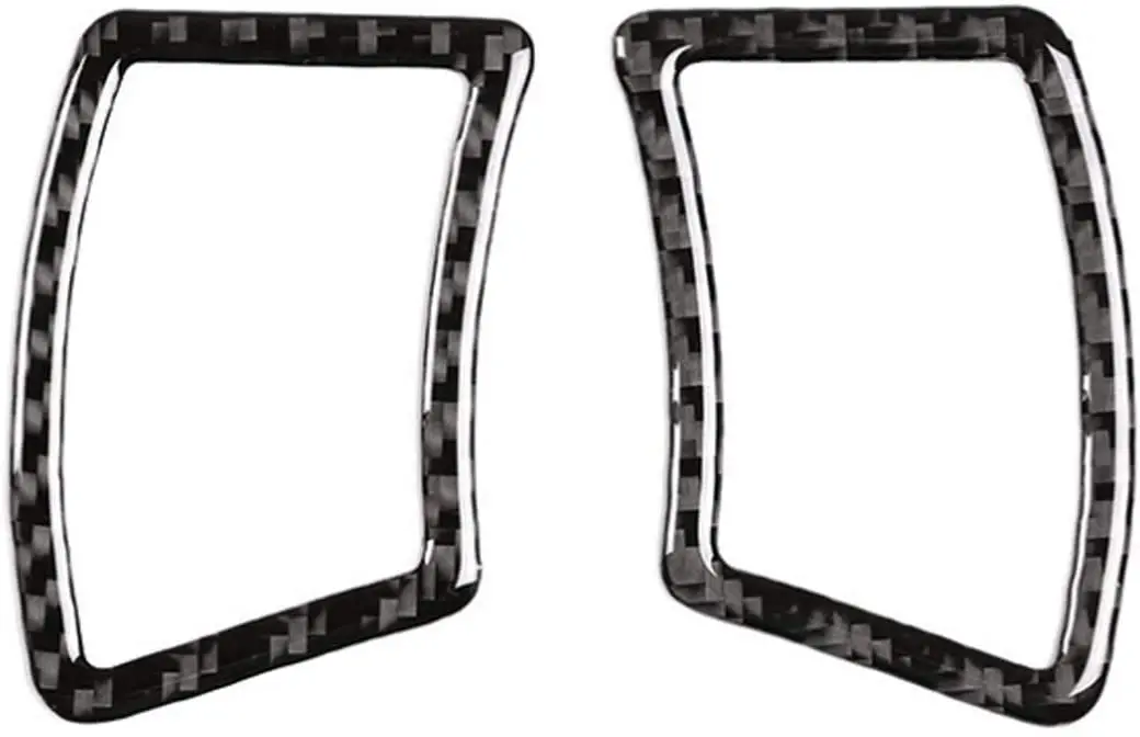 

For BMW 5 Series E60 E61 04-10 Car Styling Real Carbon Fiber Interior Dashboard Side Air Conditioner Vent Outlet Cover Trim