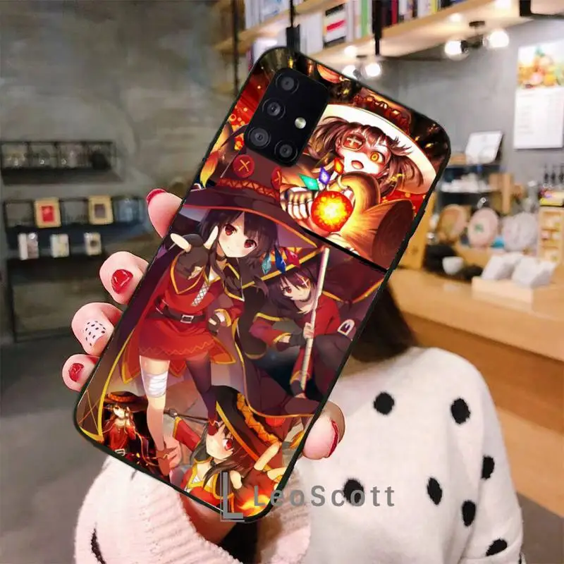 

konosuba megumin Phone Case For Samsung A40 A50 A51 A71 A20E A20S S8 S9 S10 S20 Plus note 20 ultra 4G 5G
