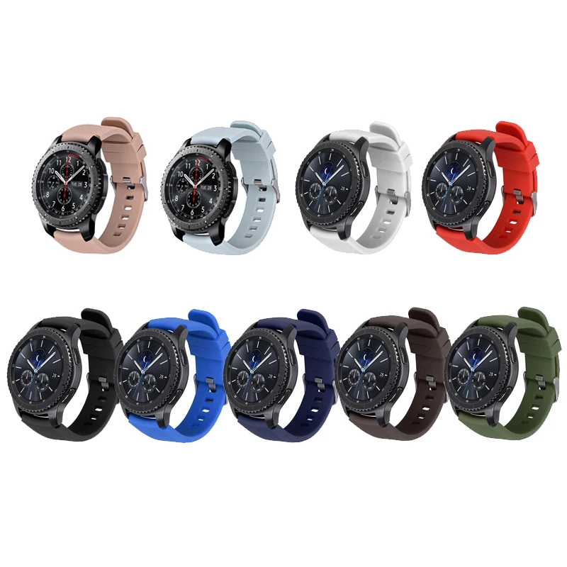 Ремешок силиконовый для Galaxy Watch 46 мм 42 спортивный браслет Samsung Gear S3 Frontier/Classic active 2