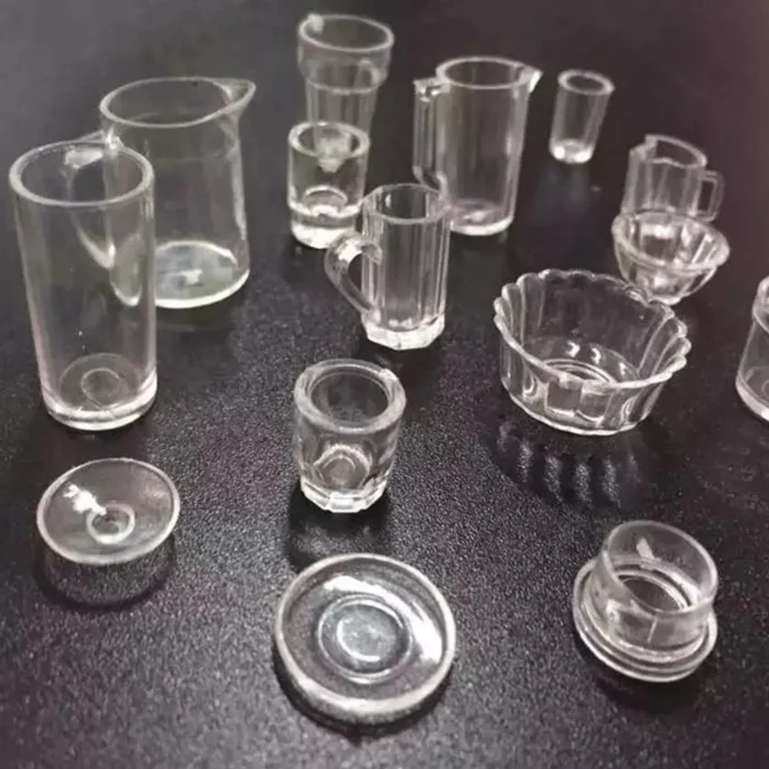 33 шт. кукла аксессуары для кухни Акриловые Мини миниатюрные столовые приборы