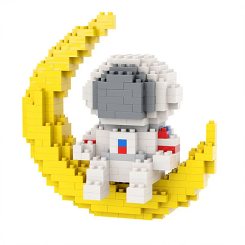 

Space astronaut star series micro drill building block small particle creative DIY children's assembled building block toys gift