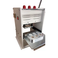 6 hole nespresso aluminium coffee capsule pod manual heat seal machine for aluminum foil lids high precision manual system