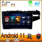 Автомагнитола 2 Din на Android 11 без DVD, мультимедийный видеоплеер с GPS-навигацией для HONDA FIT JAZZ 2014-2020