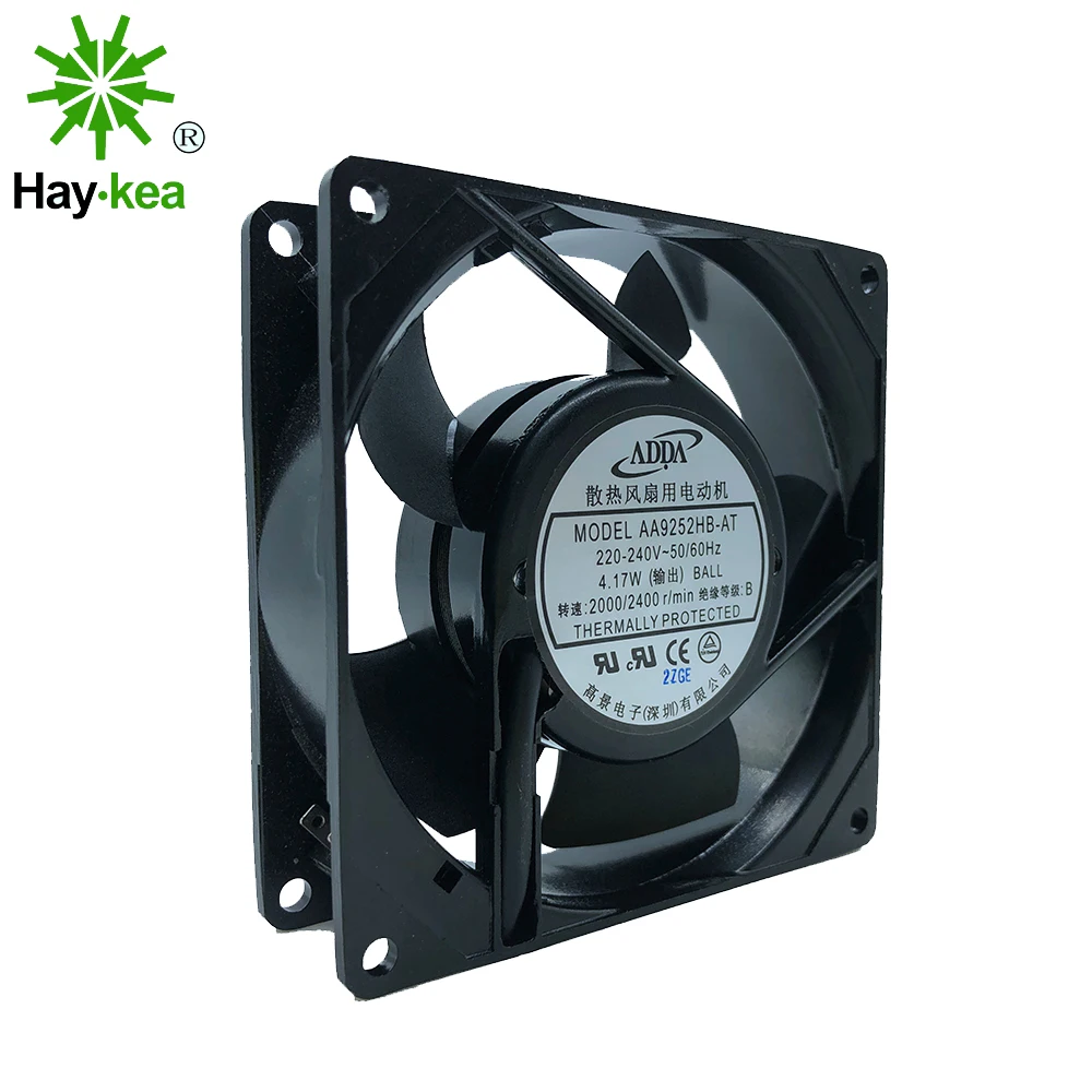 Новый оригинальный AA9252HB AT 220V 0.07A 9225 92*92*25 мм охлаждающий вентилятор ADDA|Кулеры и