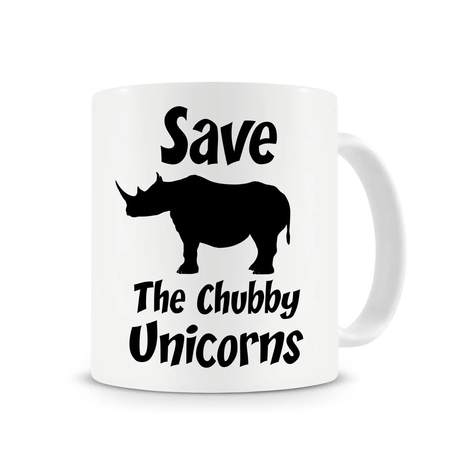 Сохраните кружку для полных единорогов сохраните риносороги любителей животных