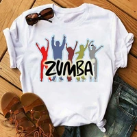 zumba dance hip hop t shirts maycaur womenharajuk graphic print tees tops summer fashion short sleeved t shirt girldrop ship