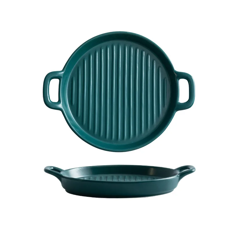 Посуда тарелки для салата керамическая тарелка кухня блюдо выпечки бинауральные