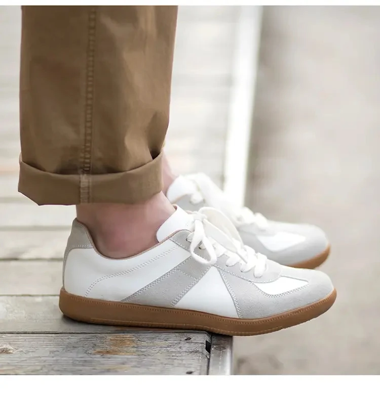 

2021 Fashion Board Shoes for Men Women Trend Flat Vulcanize Shoes Comfort Leather Casual Shoes Big Size Brand Designer Sneakers