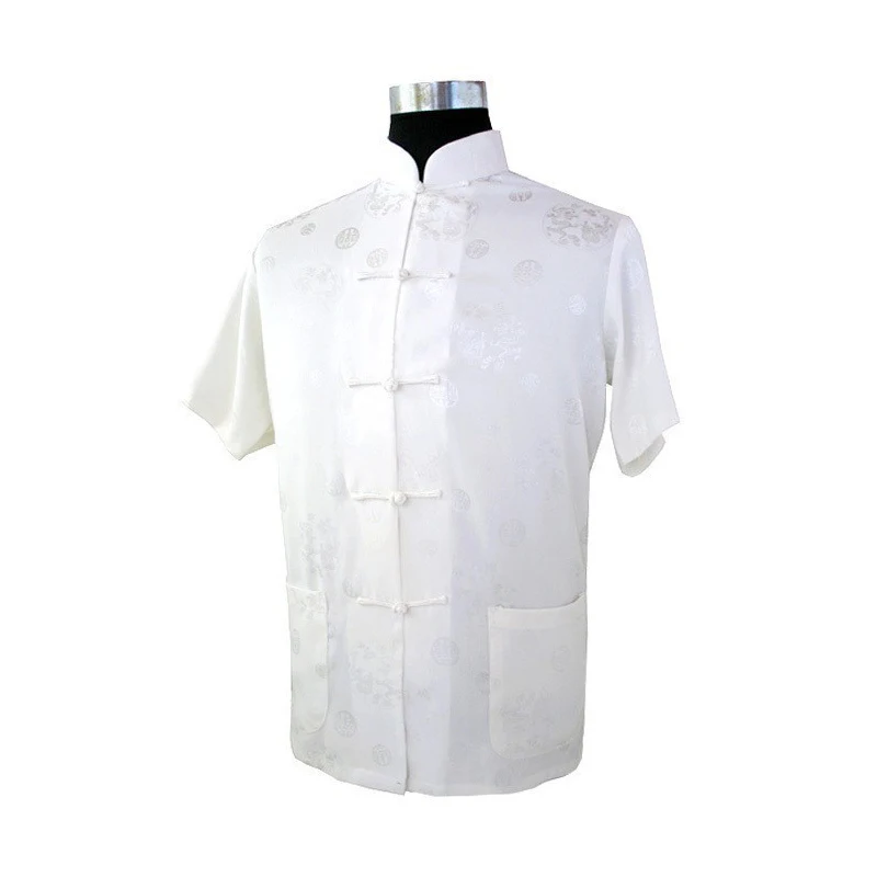 Мужская атласная рубашка синий костюм в китайском национальном стиле с