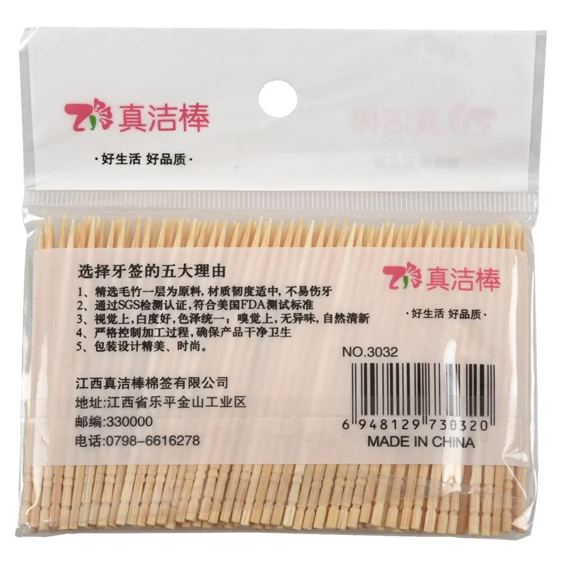 Бамбуковые зубочистки для приготовления коктейлей Фруктовые палочки длиной 6 4