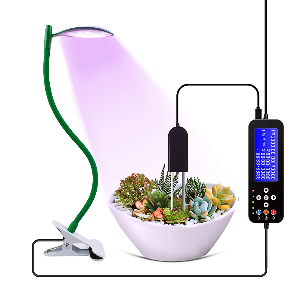 Полный спектр фитоампер 5 В USB светодиодный светильник для выращивания с умным