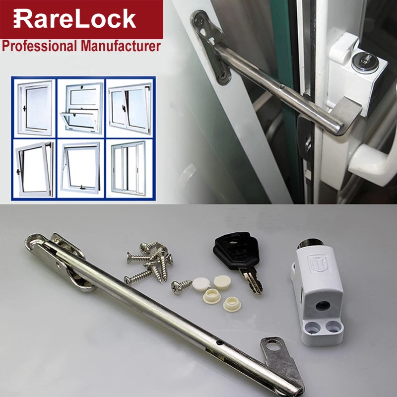 Rarelock уход за ребенком цепочка для окна замок для стеклянной перемычки двери ванной комнаты Аксессуары для дома DIY MS91 aa