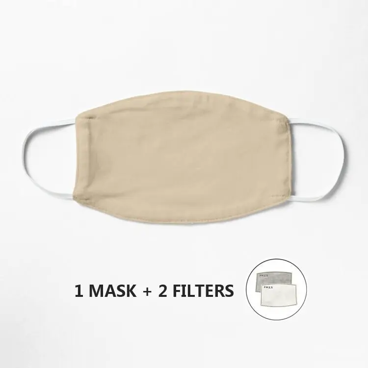 

Однотонная простая бежевая маска 40 оттенков телесного цвета маска для лица многоразовая маска моющаяся хип-хоп маска для вечеринки + 2 фильт...