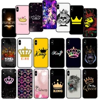 King Princess Crown Soft Cover Case for iPhone Plus