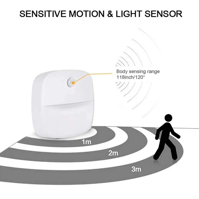 Ночной светильник теплый белый светодиод датчик движения палка-в любом месте