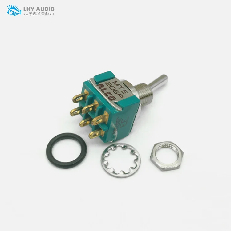 Original Japan ALCO SWITCH gold-plated 6-pin three gears toggle switch/signal switch | Электроника